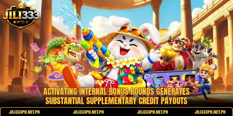 Activating internal bonus rounds generates substantial supplementary credit payouts