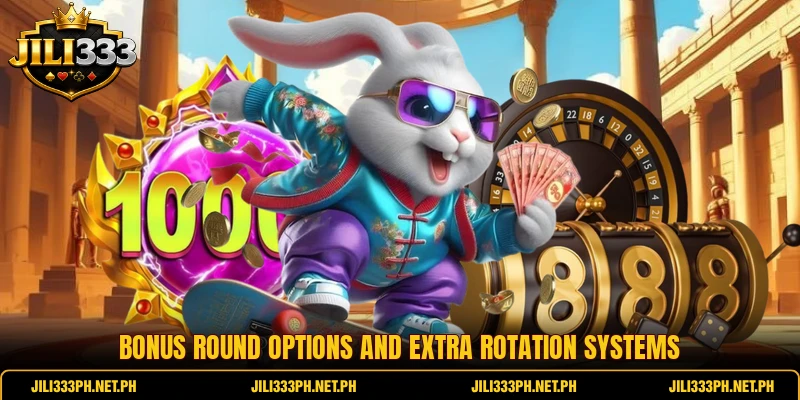 Bonus round options and extra rotation systems Bonus round options and extra rotation systems