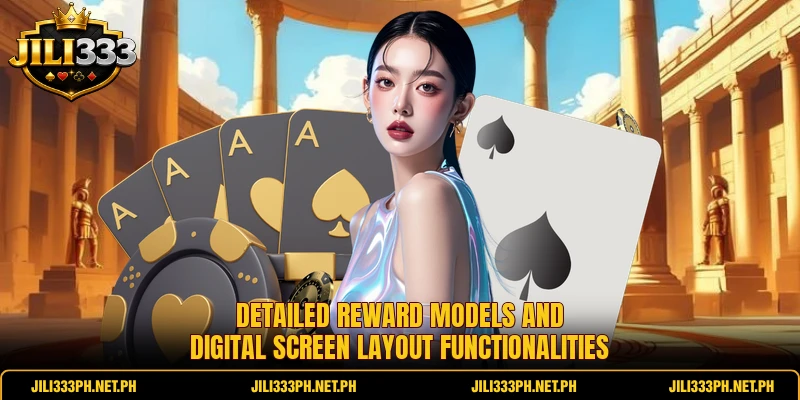 Detailed reward models and digital screen layout functionalities Detailed reward models and digital screen layout functionalities