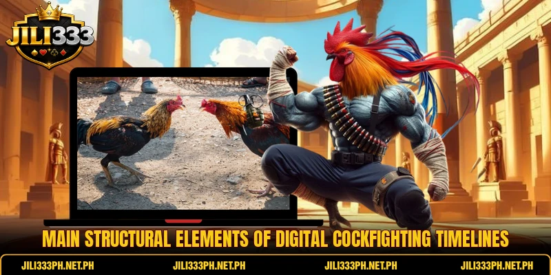 Main structural elements of digital cockfighting timelines