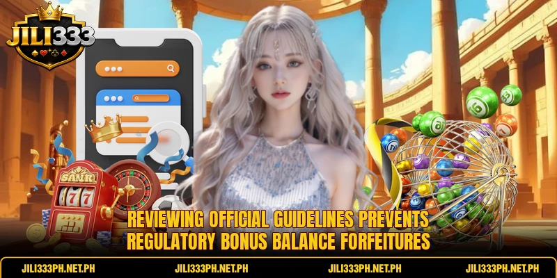Reviewing official guidelines prevents regulatory bonus balance forfeitures