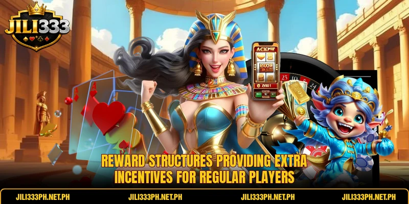 Reward structures providing extra incentives for regular players