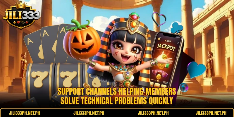 Support channels helping members solve technical problems quickly