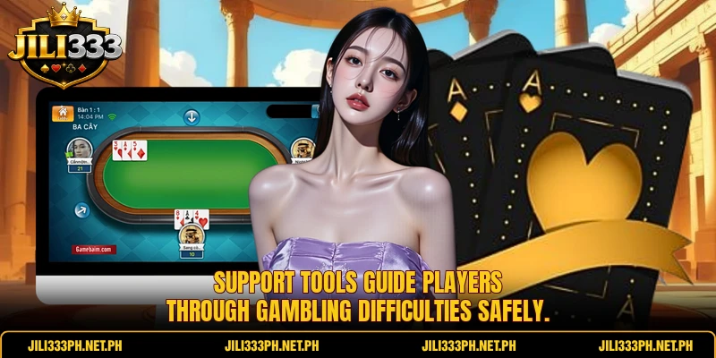 Support tools guide players through gambling difficulties safely.